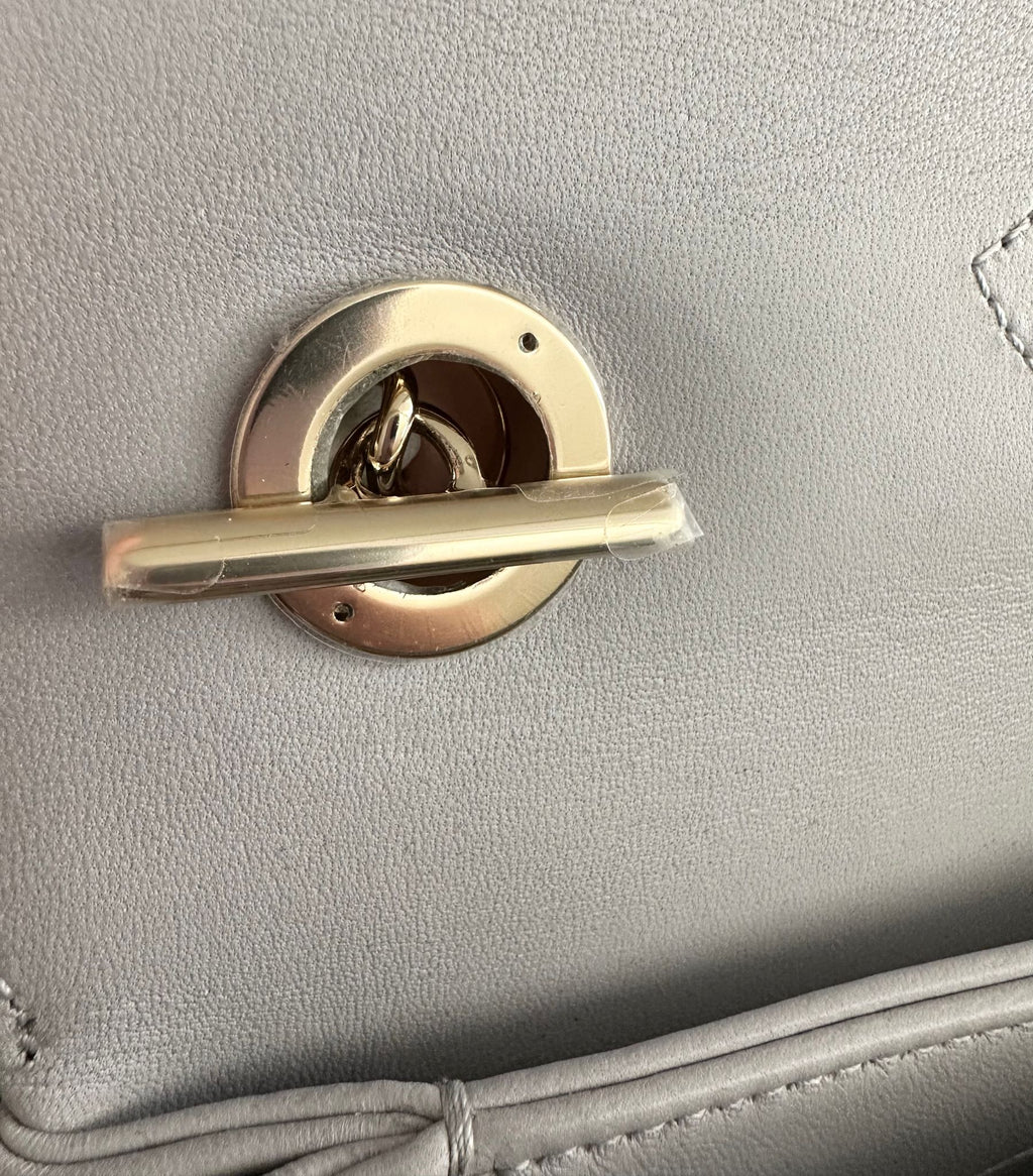 CHANEL Trendy CC Dual Handle Small Chevron Lambskin Leather