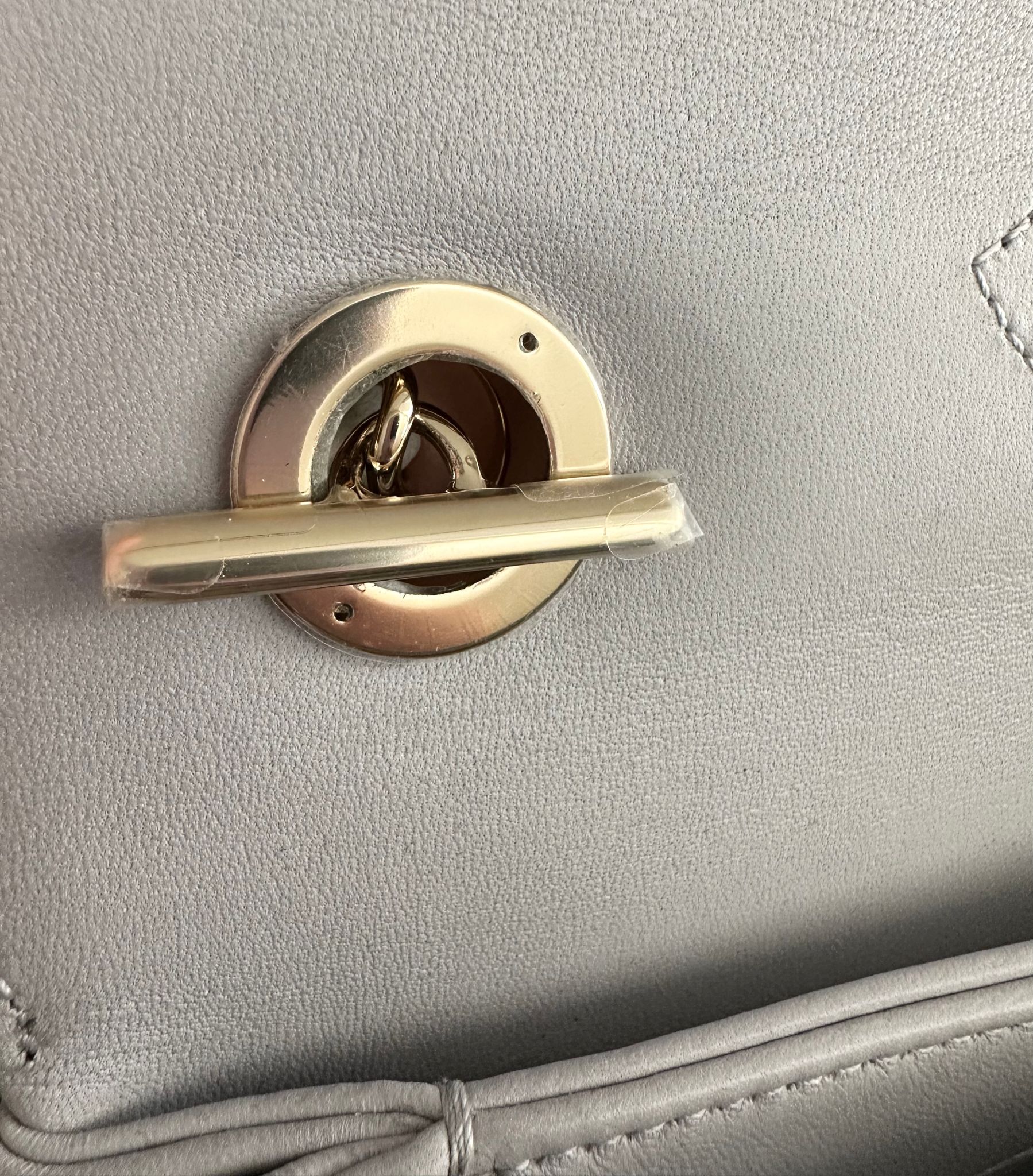 CHANEL Trendy CC Dual Handle Small Chevron Lambskin Leather