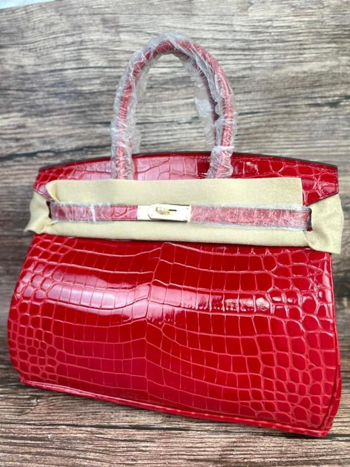 Hermes Birkin 30cm rouge H alligator mat matte gold hardware (SPECIAL)