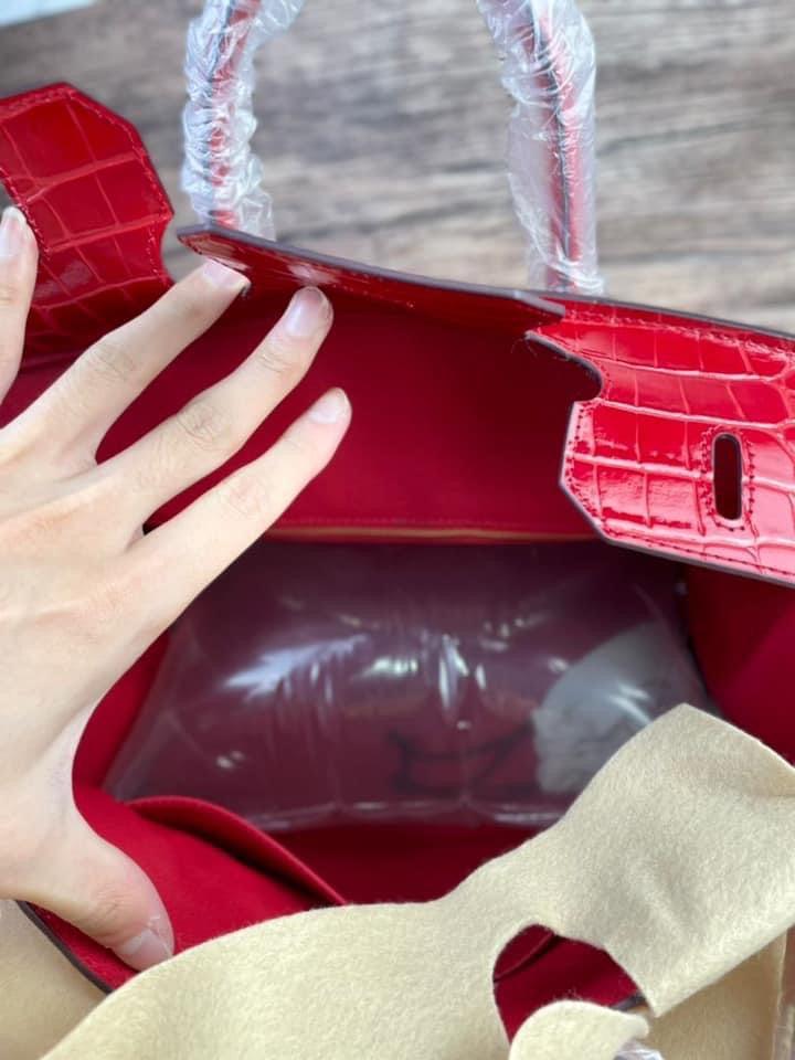 Hermes Birkin 30cm rouge H alligator mat matte gold hardware (SPECIAL)