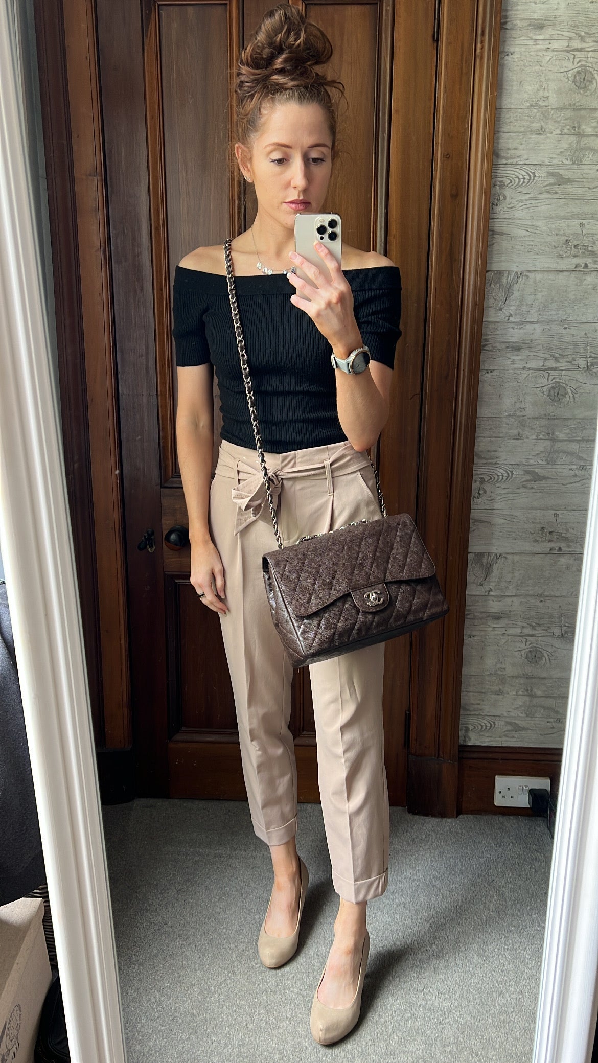 Chanel Jumbo Single Flap in Brown Caviar