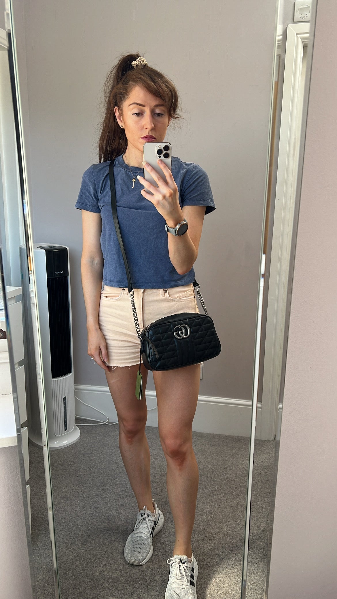 Gucci Aria GG Blue Marmont Small Shoulder Bag (RRP ��1250)