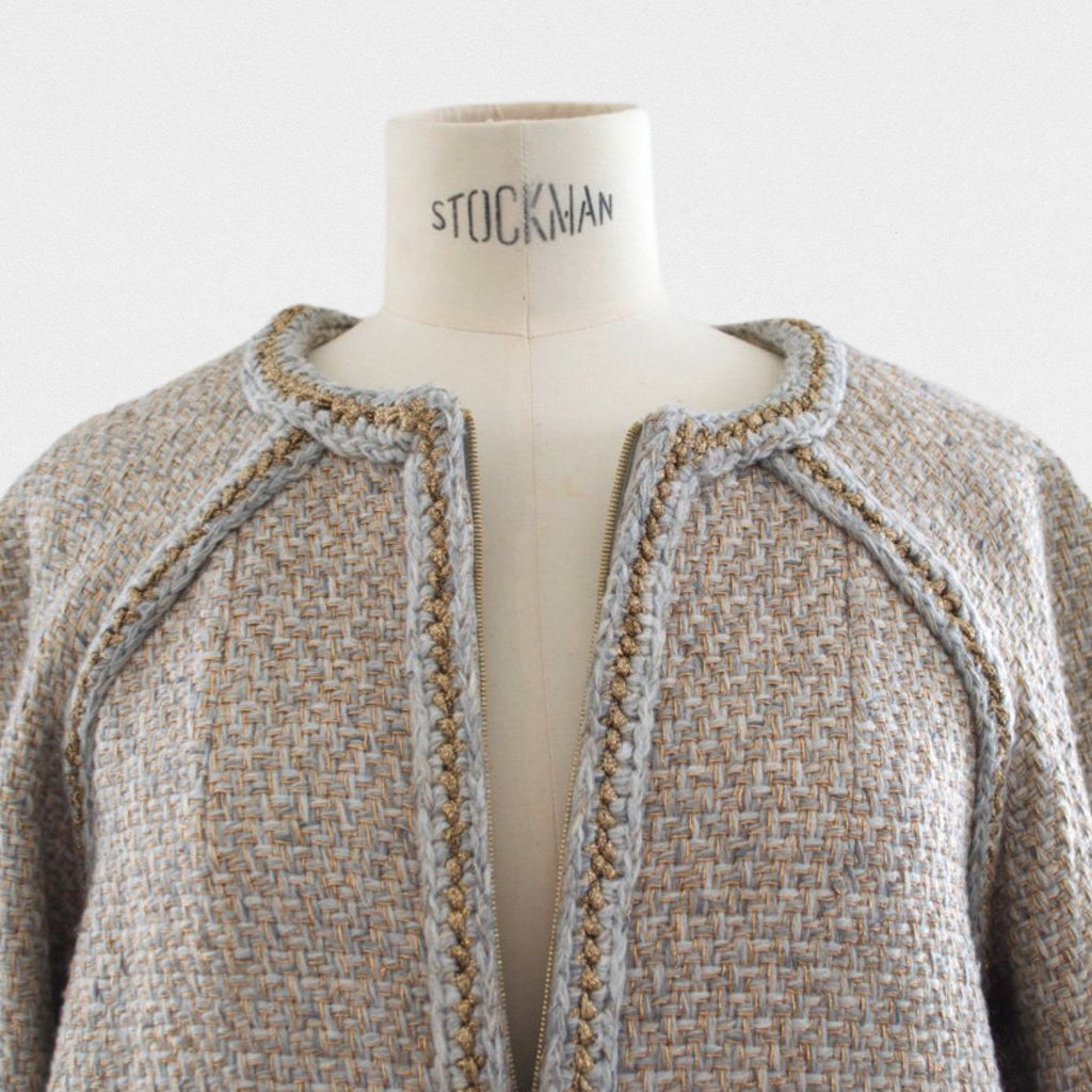 Chanel tweed long coat - M - M��tiers d'art Paris New York 2018-2019