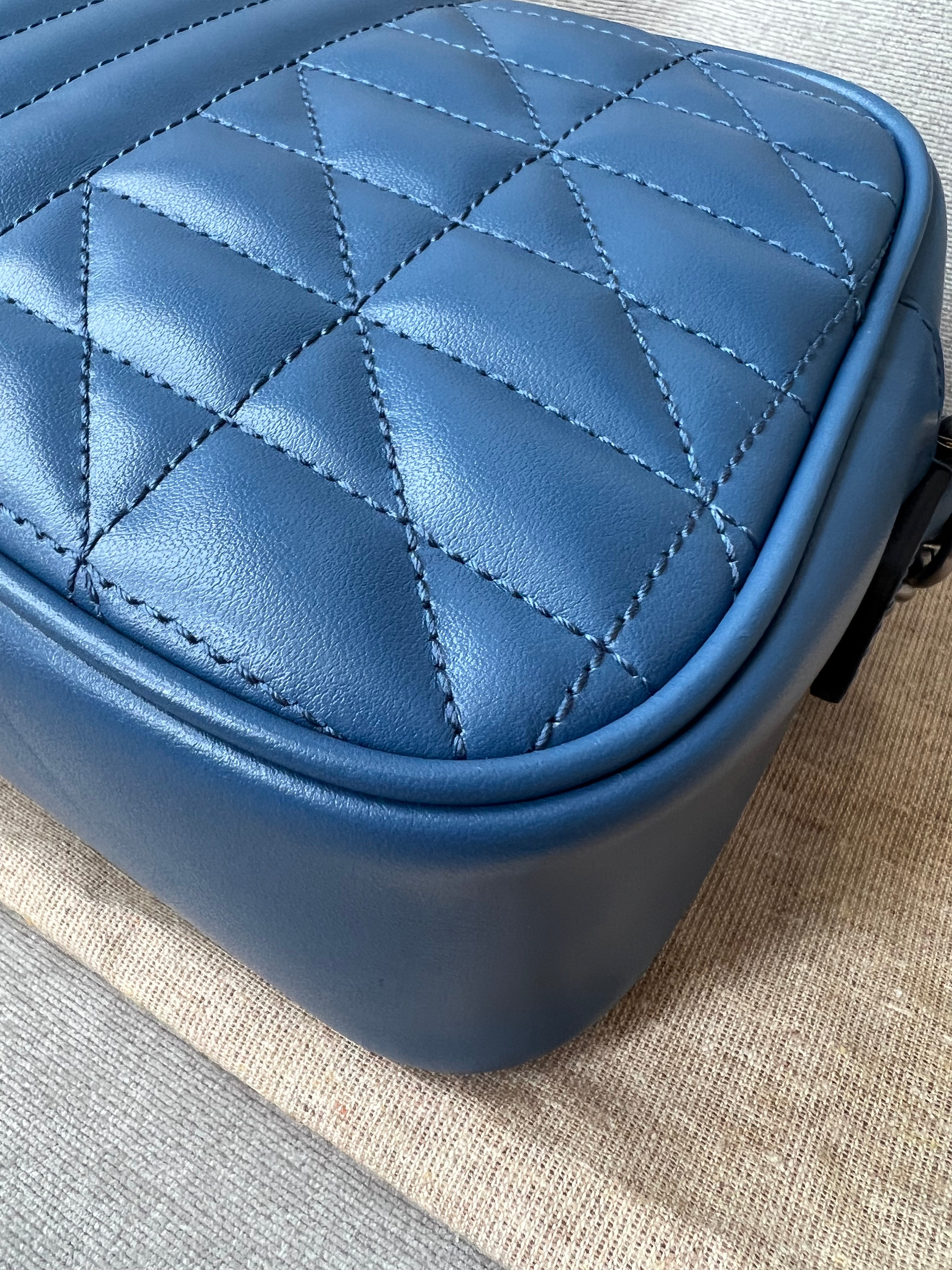 Gucci Aria GG Blue Marmont Small Shoulder Bag (RRP ��1250)