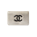 CHANEL Wallet On Chain WOC Silver & Black