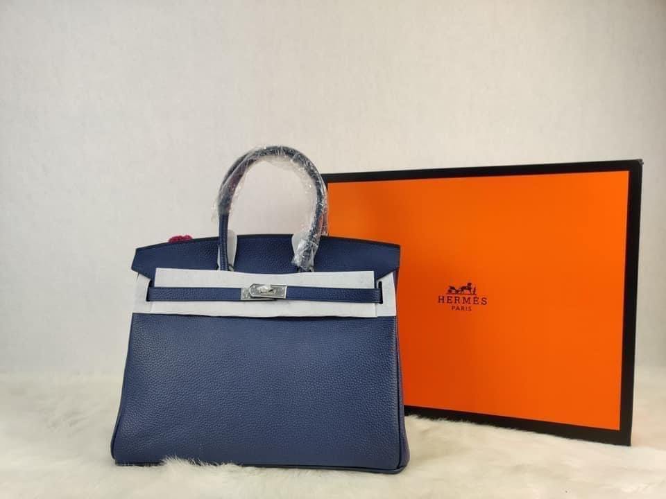 Hermes birkin 30 deep blue togo gold hardware (SPECIAL)
