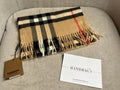 Burberry Classic Check Archive Beige Cashmere Scarf (RRP £420)