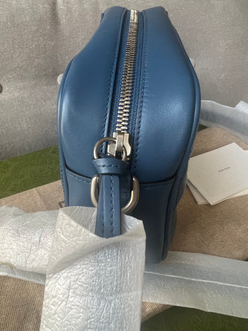 Gucci Aria GG Blue Marmont Small Shoulder Bag (RRP ��1250)