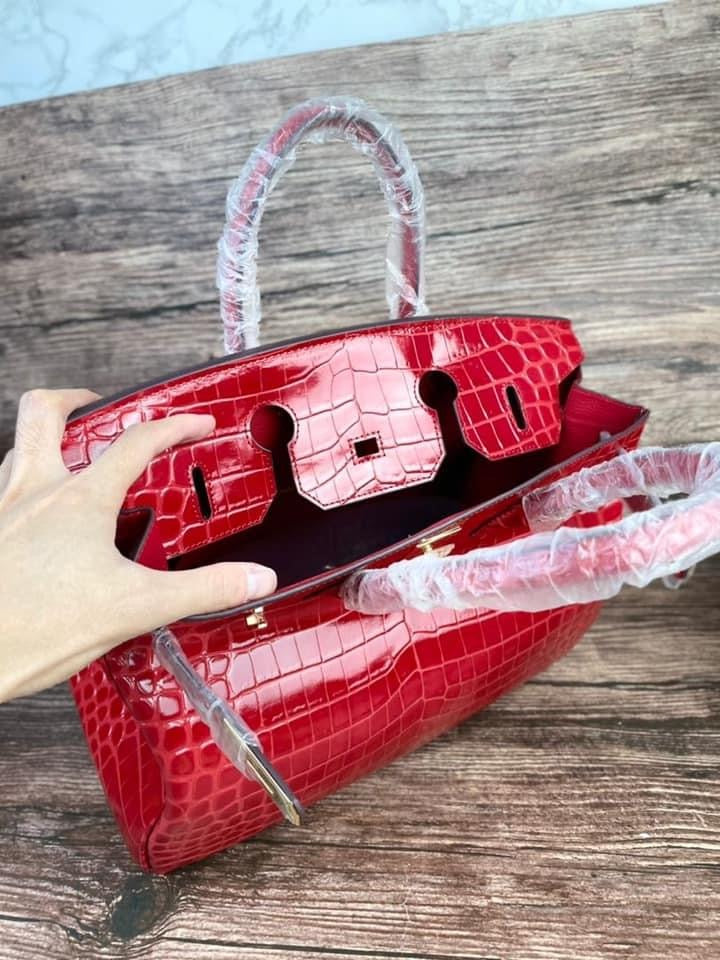 Hermes Birkin 30cm rouge H alligator mat matte gold hardware (SPECIAL)