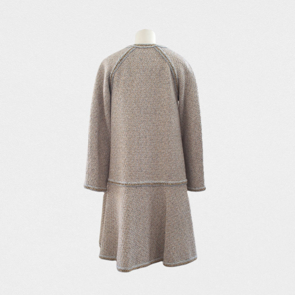 Chanel tweed long coat - M - M��tiers d'art Paris New York 2018-2019