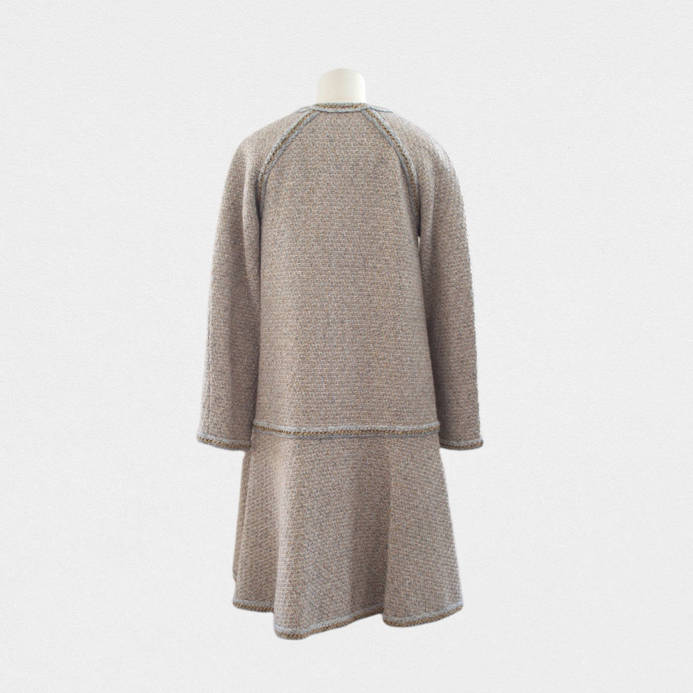 Chanel tweed long coat - M - M��tiers d'art Paris New York 2018-2019