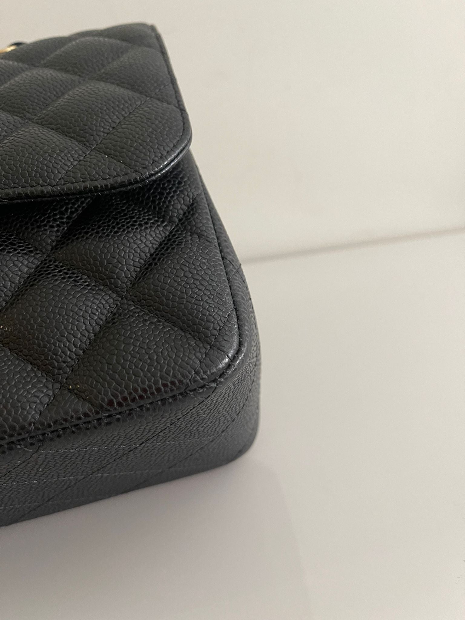 CHANEL Jumbo Classic Double Flap Caviar Black