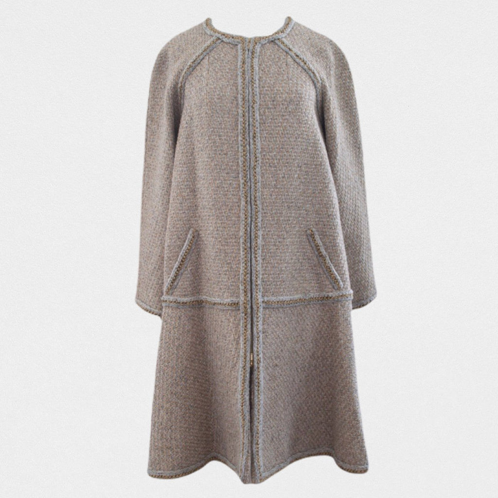 Chanel tweed long coat - M - M��tiers d'art Paris New York 2018-2019