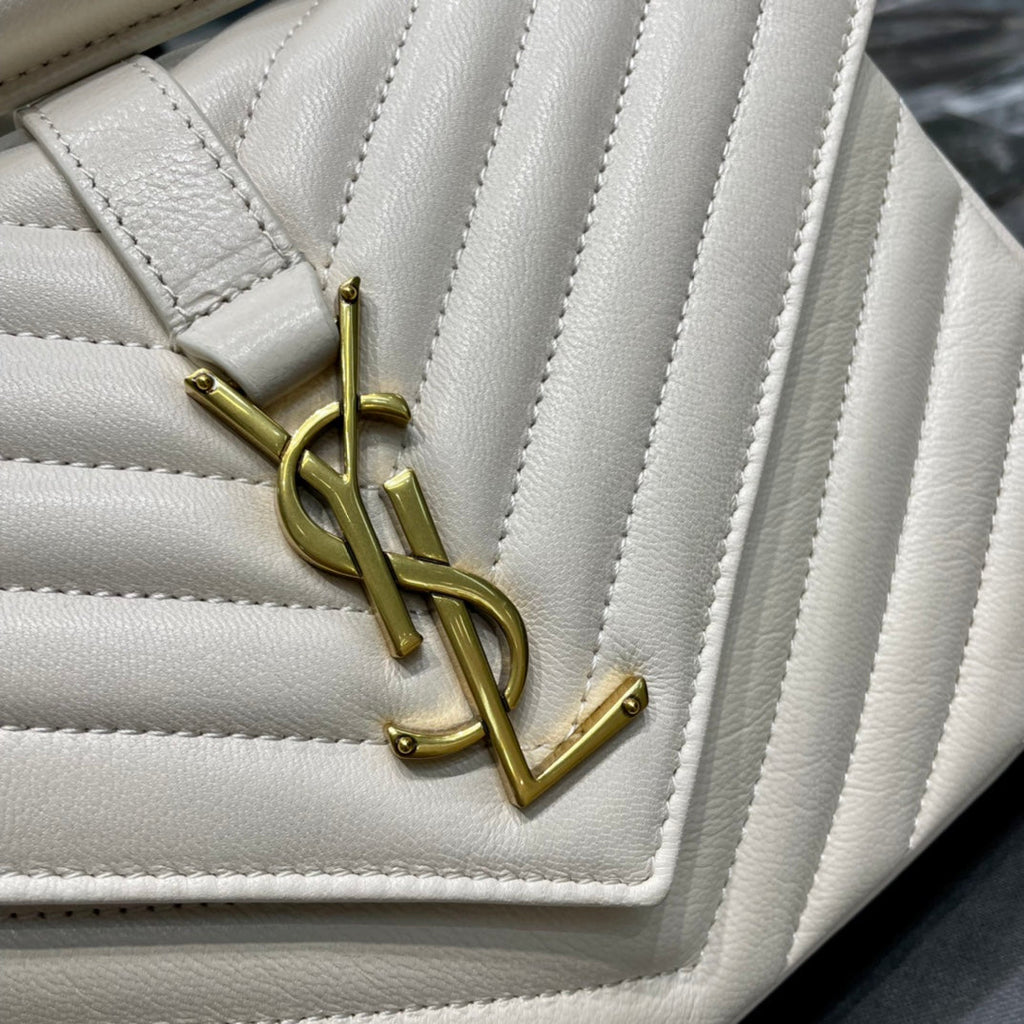 YSL College Medium Quilted leather Bag