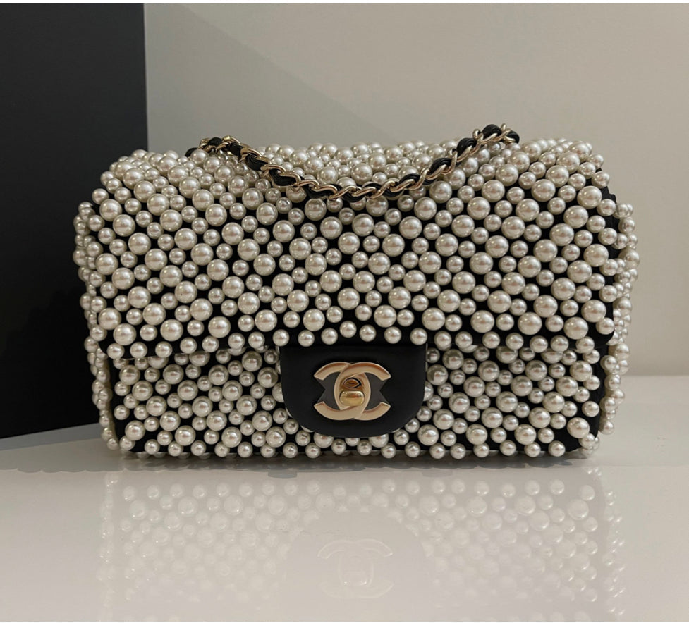 CHANEL PEARL RECTANGULAR MINI BAG