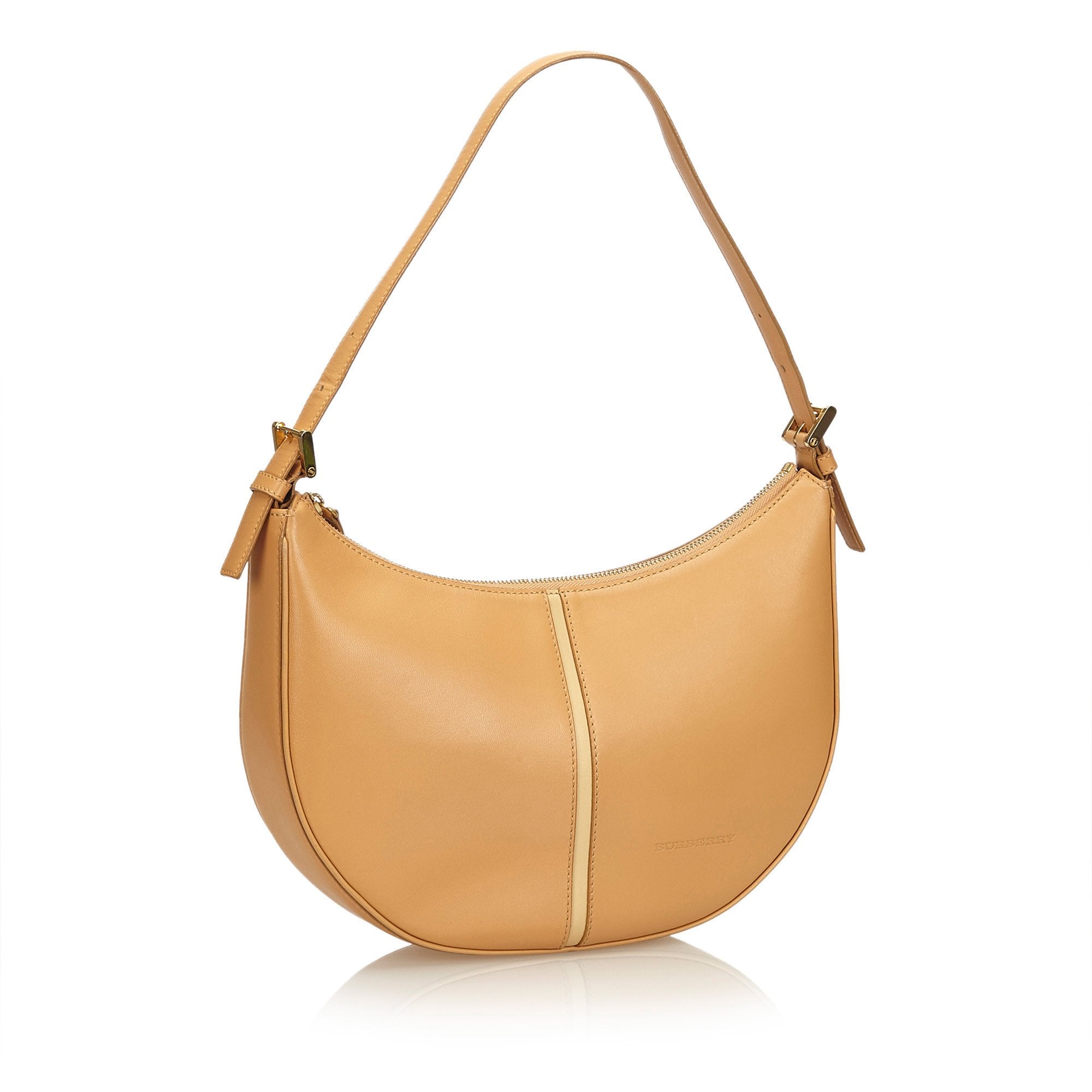 Pre-Loved Burberry Brown Beige Others Leather Hobo Bag United Kingdom