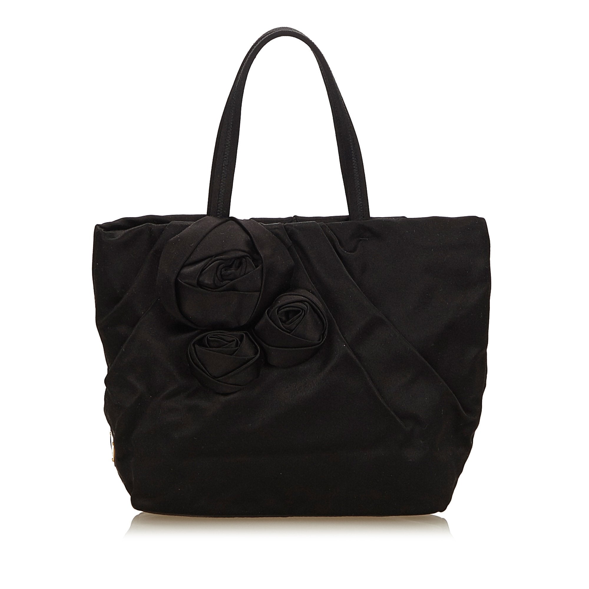 Pre-Loved Prada Black Nylon Fabric Tote Bag ITALY