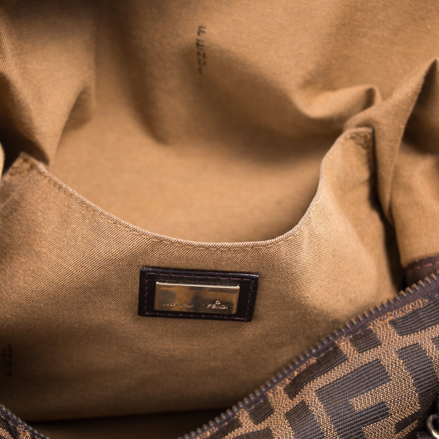 Fendi Zucca Boston Bag