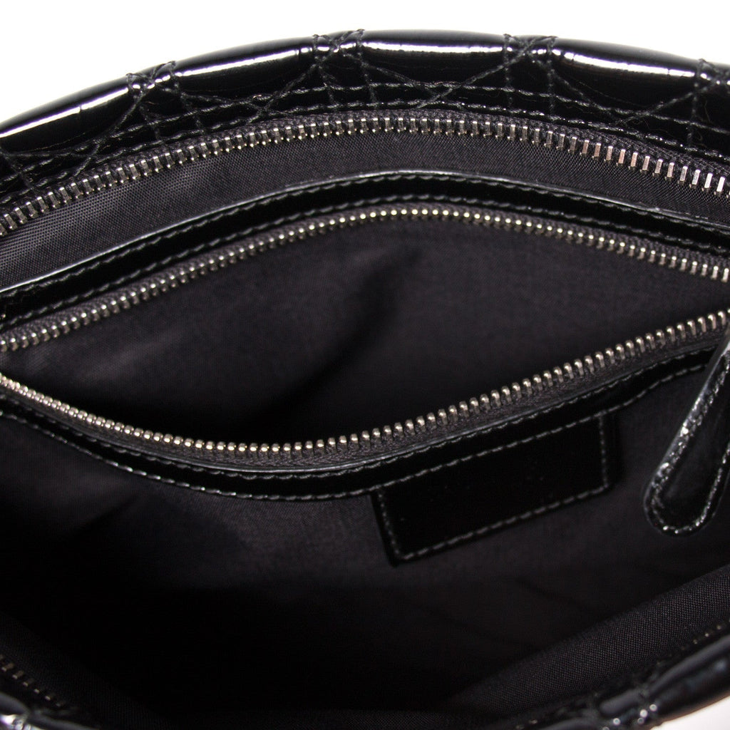 Christian Dior Cannage Patent Clutch Bag