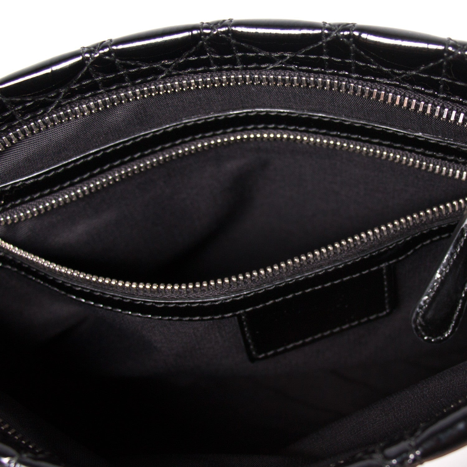 Christian Dior Cannage Patent Clutch Bag
