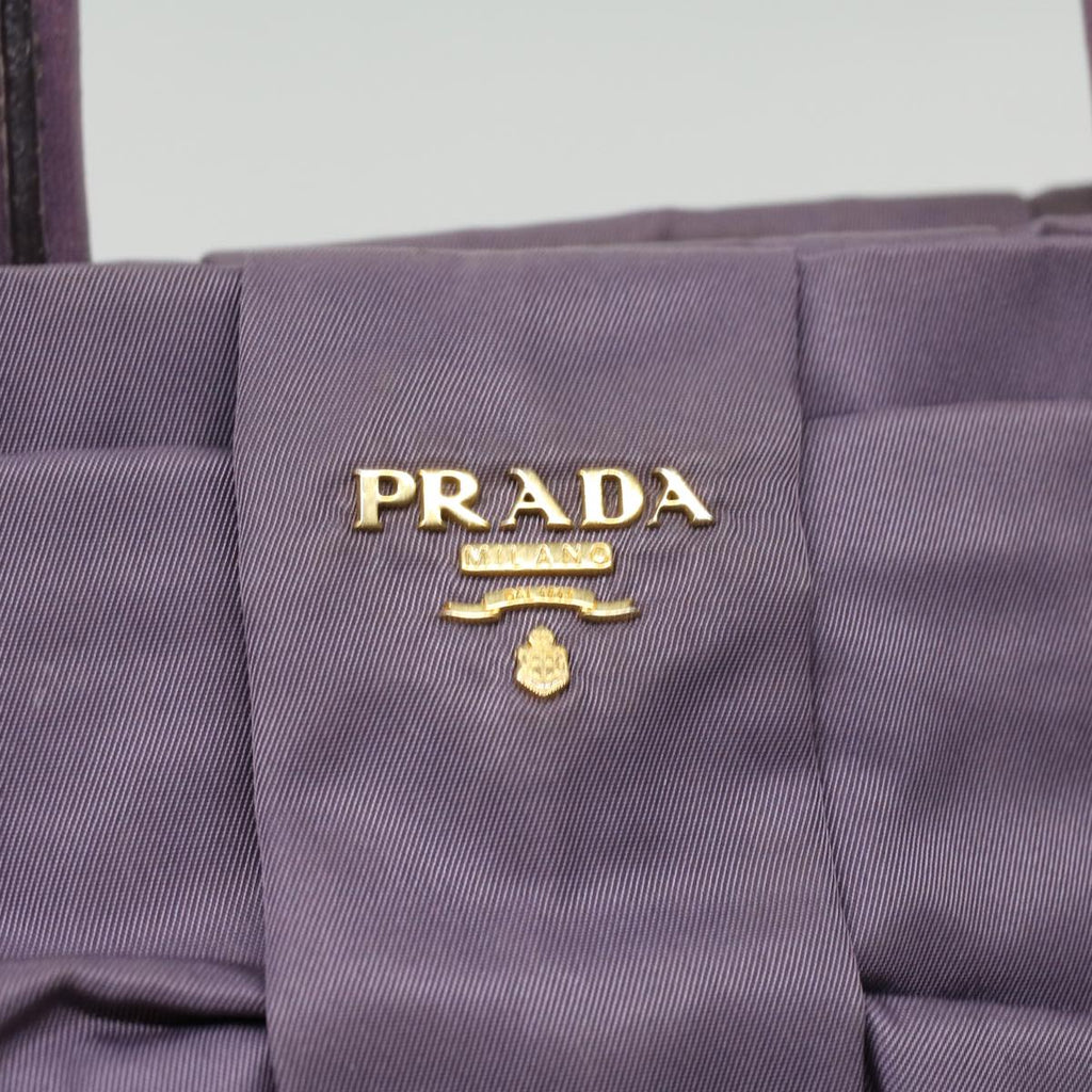 PRADA Hand Bag Nylon Purple  jk3011