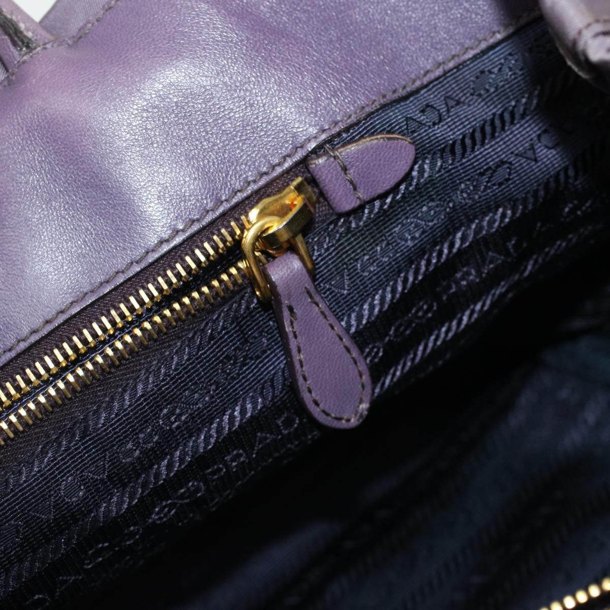 PRADA Hand Bag Nylon Purple  jk3011