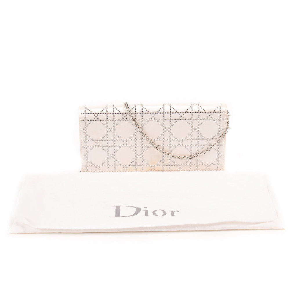 Christian Dior Lady Dior Satin Clutch