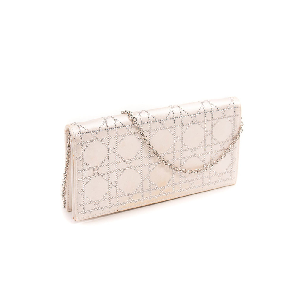 Christian Dior Lady Dior Satin Clutch