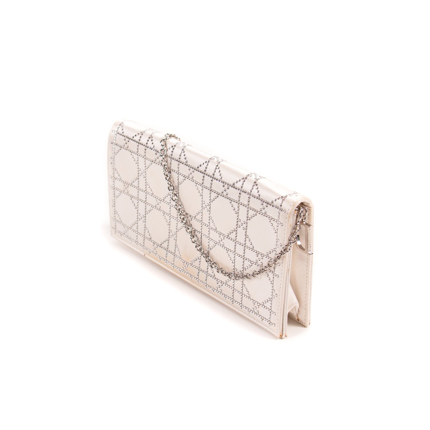Christian Dior Lady Dior Satin Clutch
