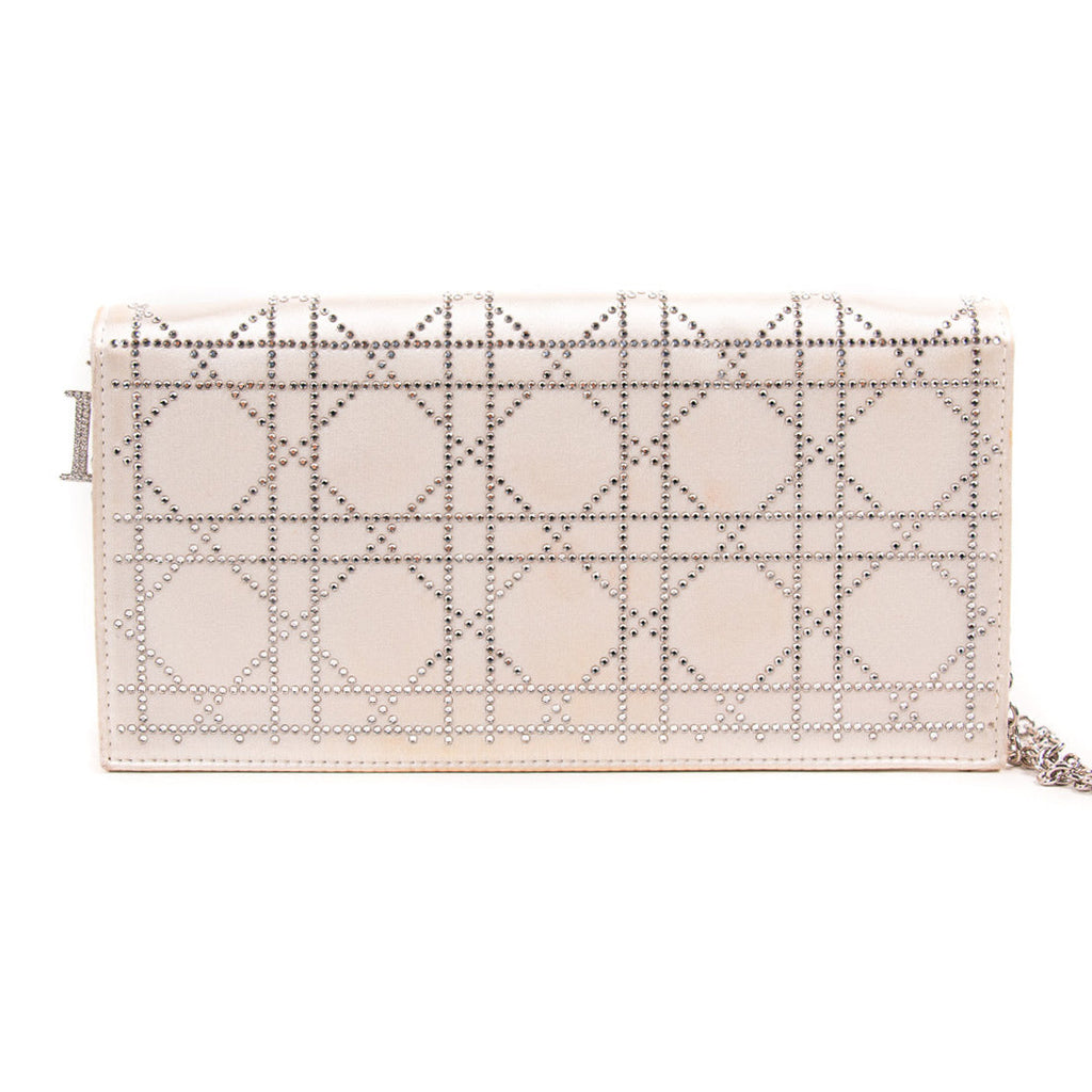 Christian Dior Lady Dior Satin Clutch