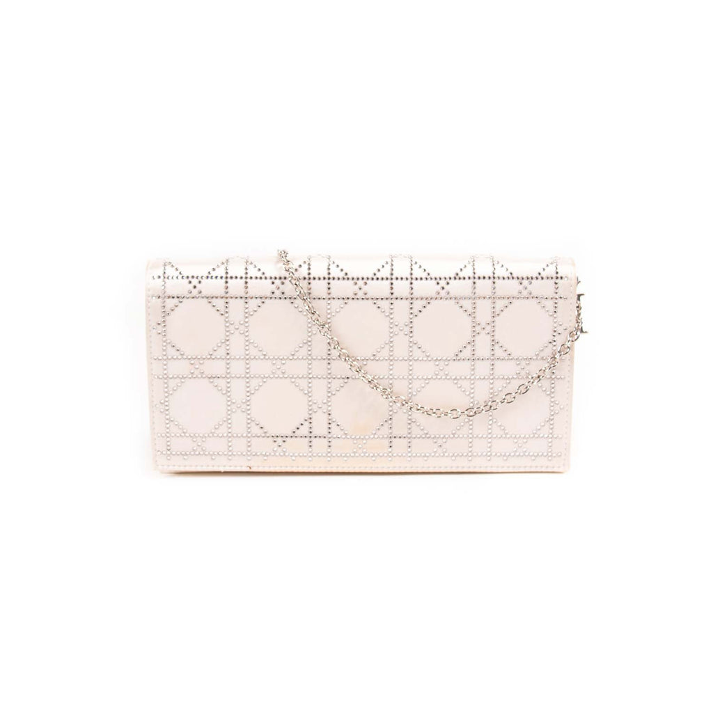 Christian Dior Lady Dior Satin Clutch