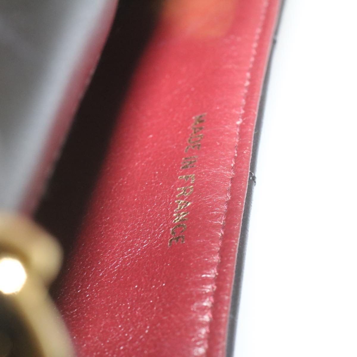 CHANEL Matelasse Turn Lock Diana Chain Shoulder Bag Lamb Skin Black Auth lt403A