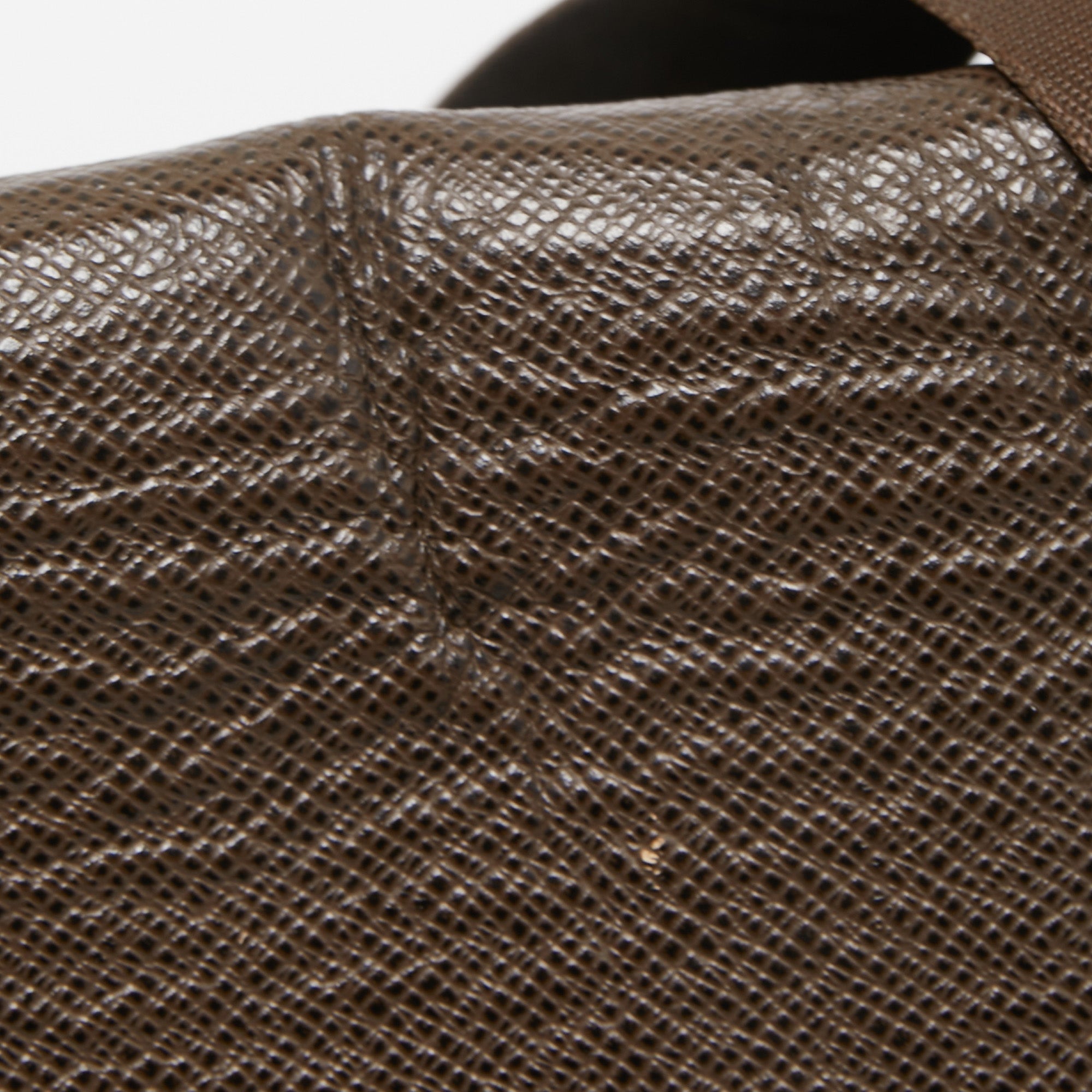 LOUIS VUITTON Brown/Green Taiga Leather Dersou Messenger Bag