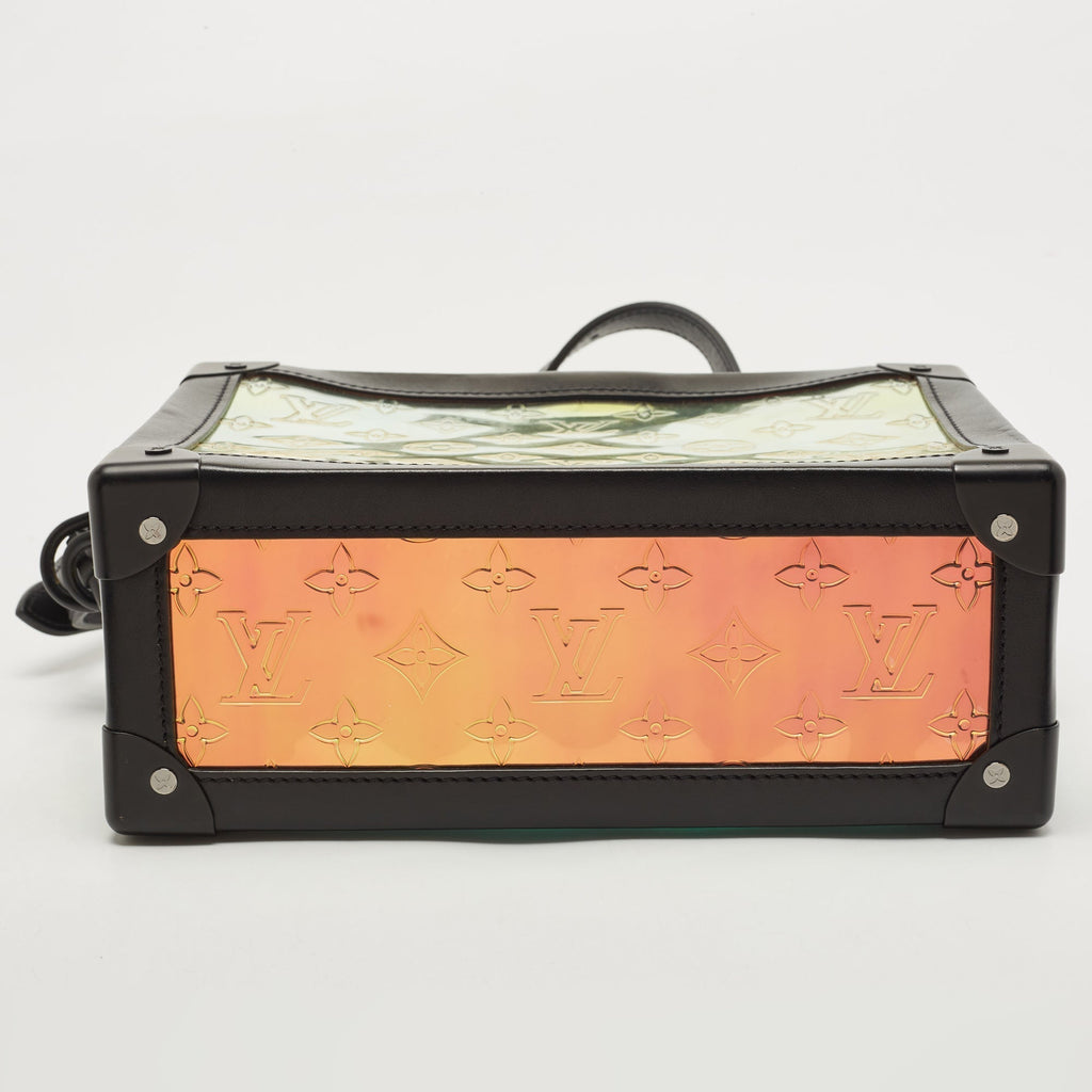 LOUIS VUITTON Black Monogram Prism Legacy Soft Trunk Bag