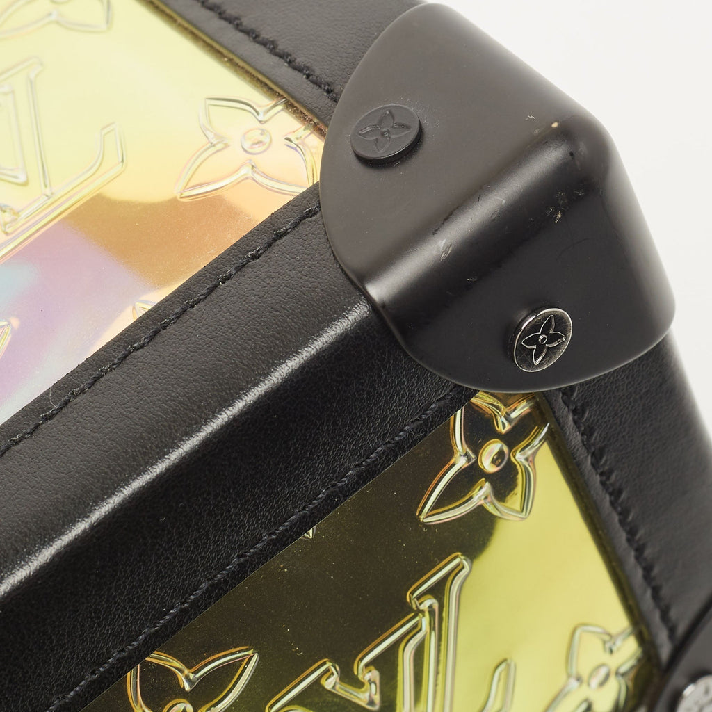 LOUIS VUITTON Black Monogram Prism Legacy Soft Trunk Bag