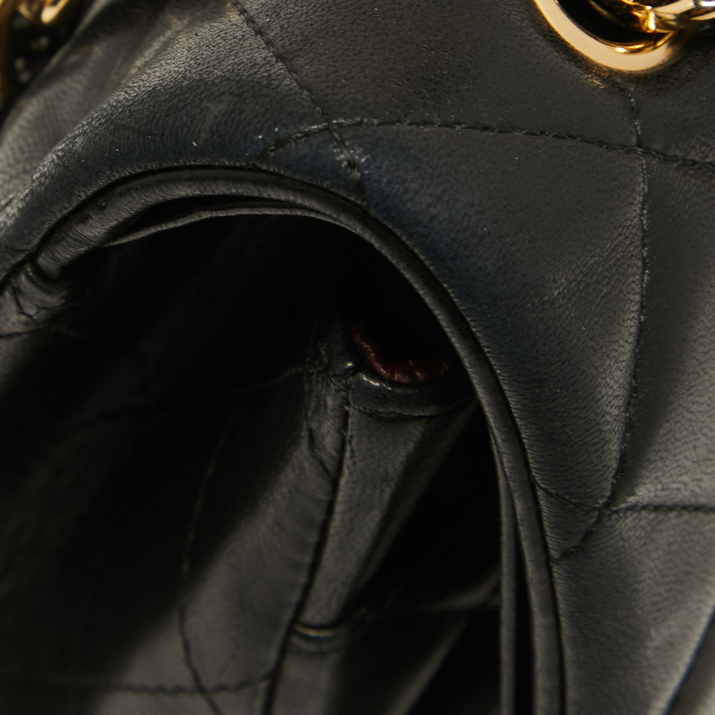 Chanel Black Quilted Leather Maxi Classic Double Flap Bag