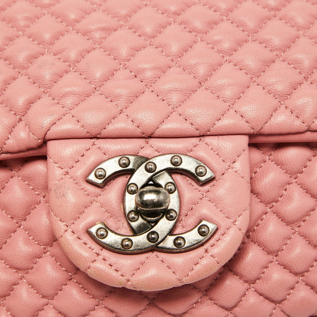 Chanel Pink Microquilted Leather Mini CC Flap Bag