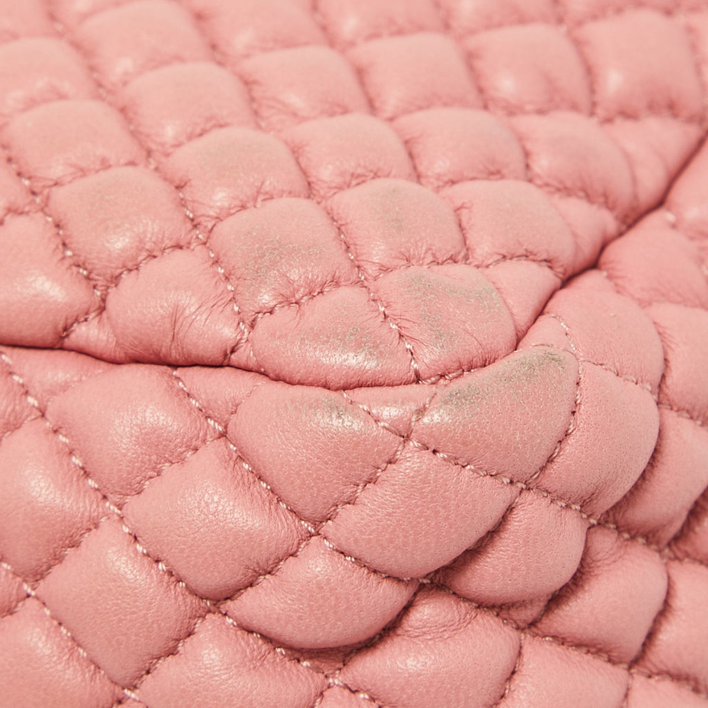 Chanel Pink Microquilted Leather Mini CC Flap Bag