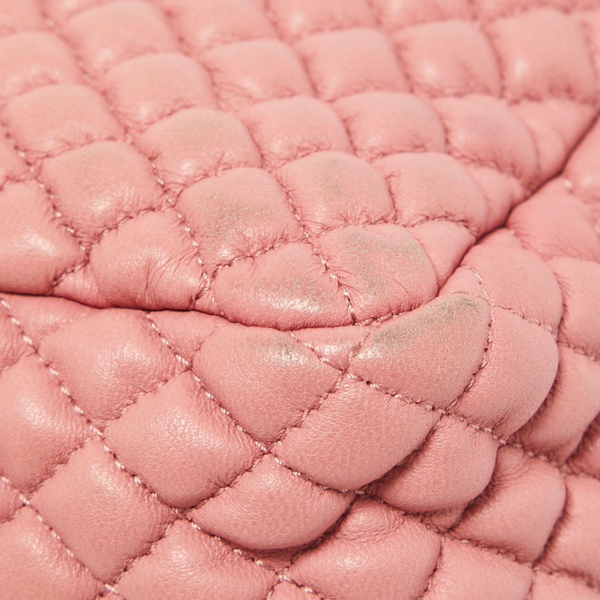 Chanel Pink Microquilted Leather Mini CC Flap Bag