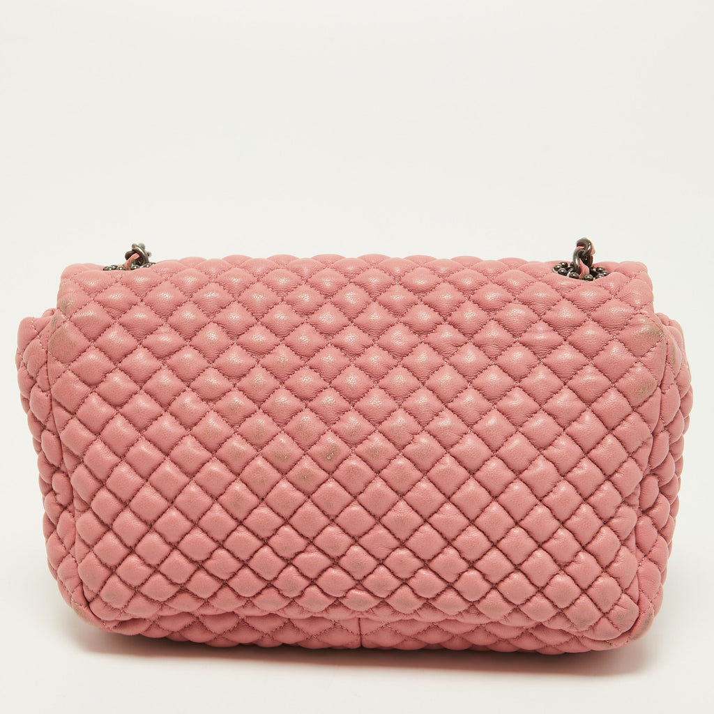 Chanel Pink Microquilted Leather Mini CC Flap Bag