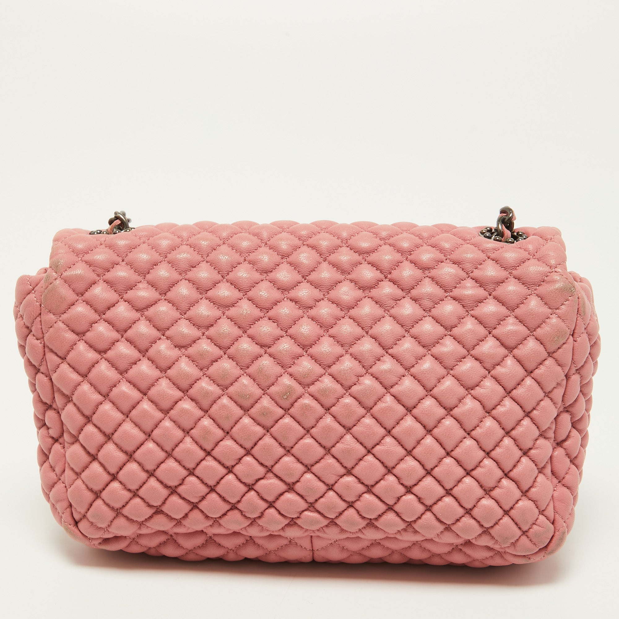 Chanel Pink Microquilted Leather Mini CC Flap Bag