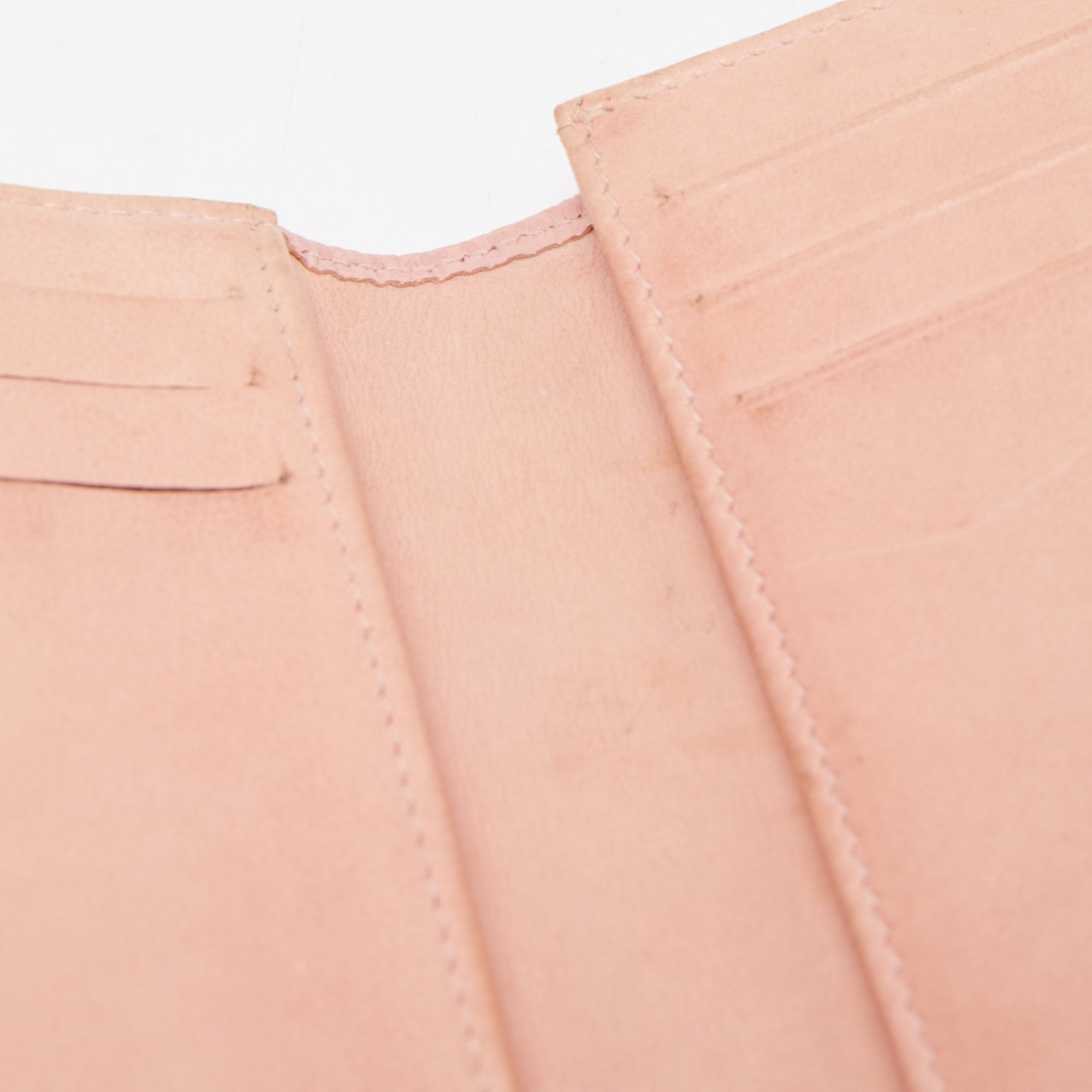 CHANEL Light Pink Caviar Leather CC Bifold Card Case