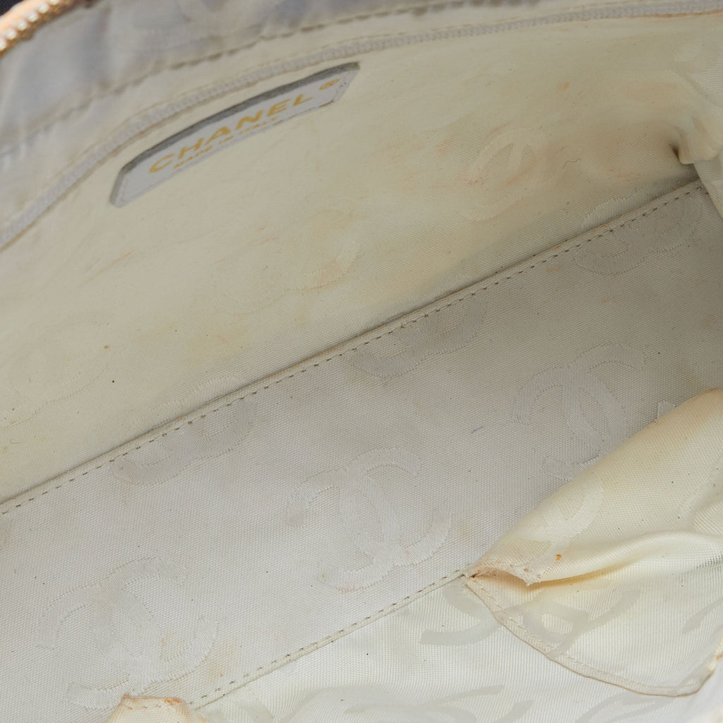 CHANEL Peach Patent Leather Triple CC Bag