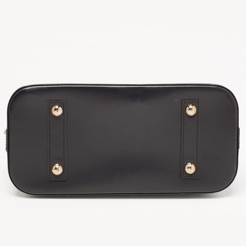 LOUIS VUITTON Black Epi Leather Alma PM Bag