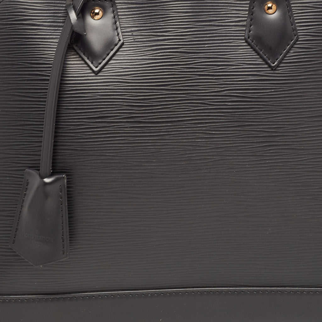 LOUIS VUITTON Black Epi Leather Alma PM Bag