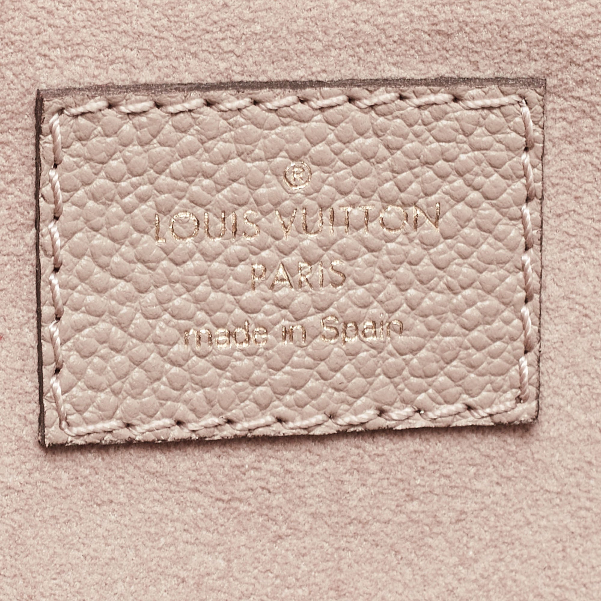 LOUIS VUITTON Bicolor Monogram Empriente Leather Patit Palais Bag