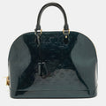 LOUIS VUITTON Green Monogram Vernis Alma GM Bag