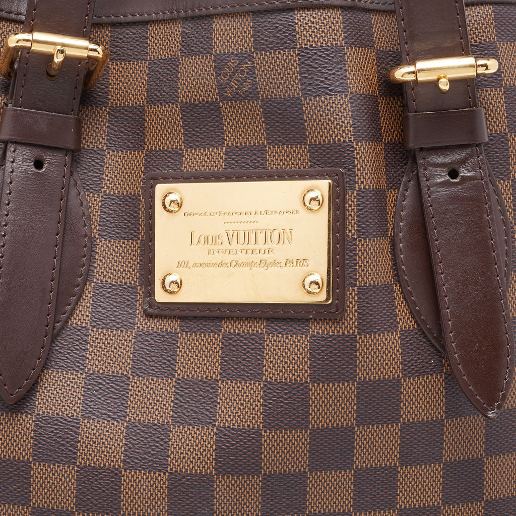 LOUIS VUITTON Damier Ebene Canvas Hampstead MM Bag