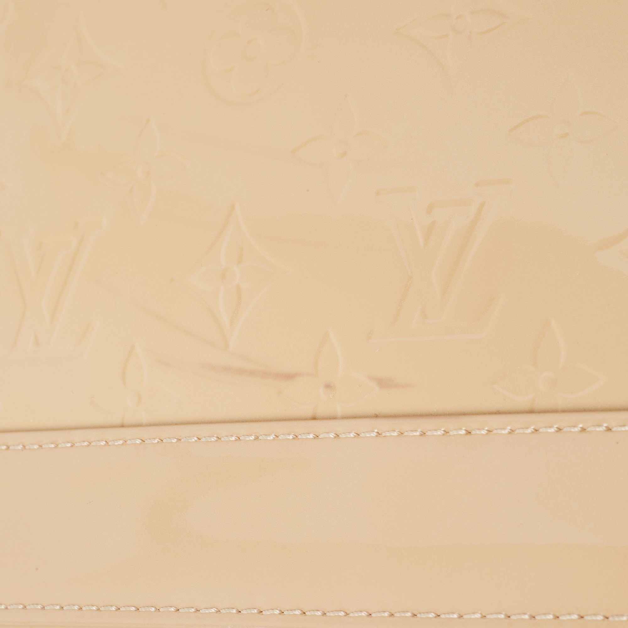 LOUIS VUITTON Rose Florentine Monogram Vernis Alma GM Bag