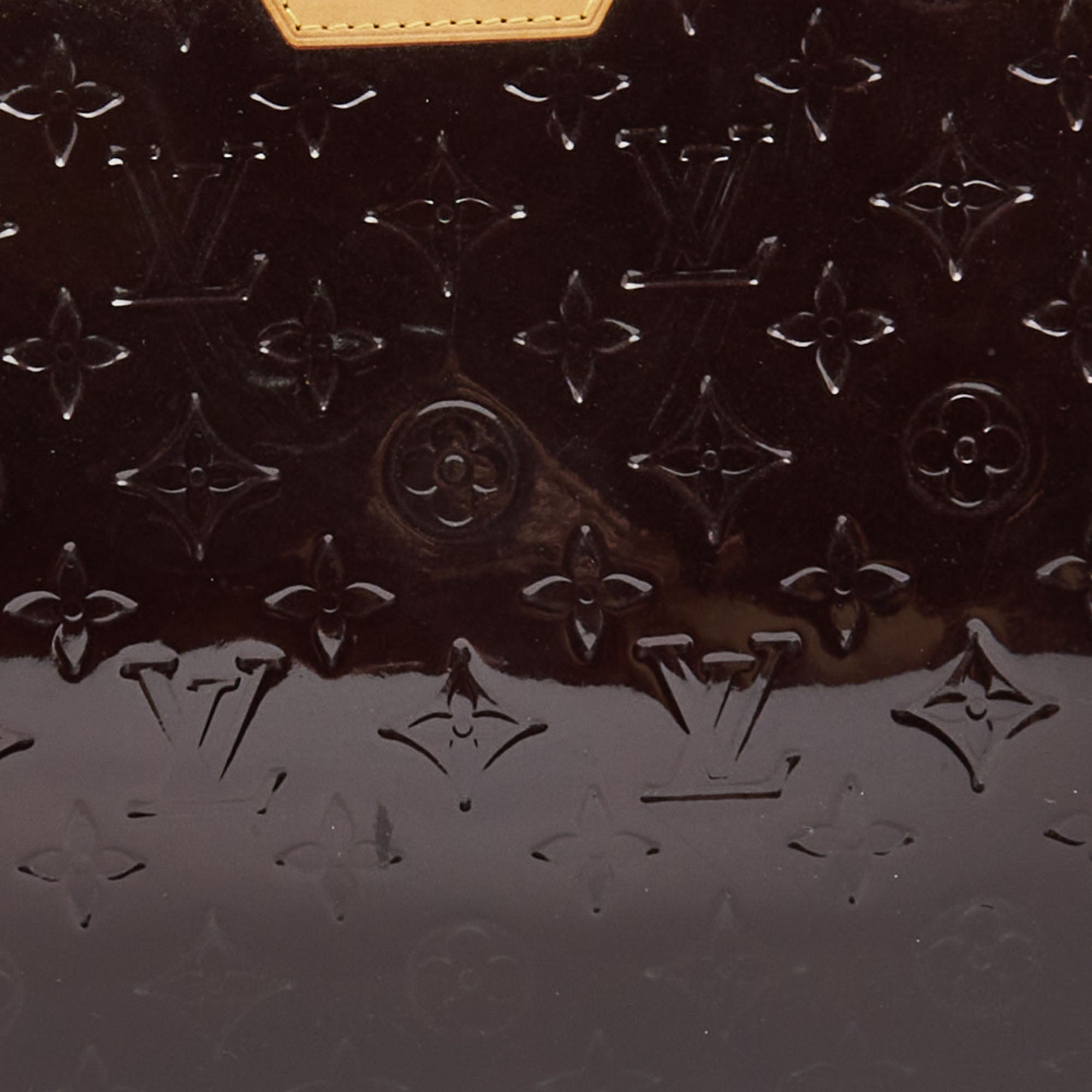 LOUIS VUITTON Amarante Monogram Vernis Brea MM Bag